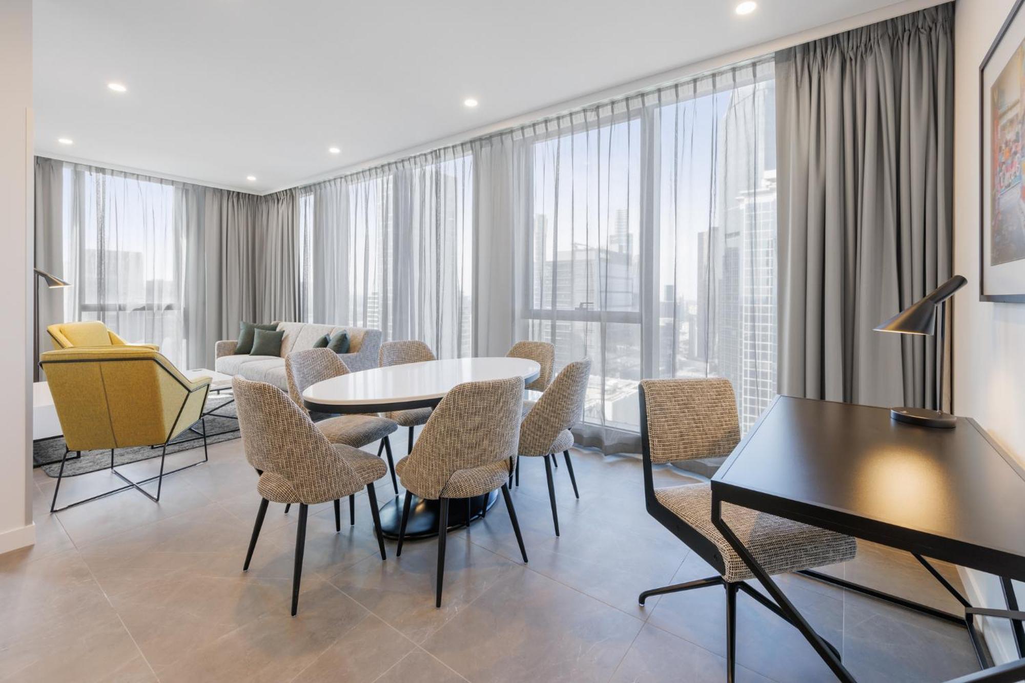 Meriton Suites Мельбурн Екстер'єр фото The interior of a typical apartment